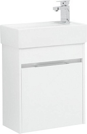 Aquanet Мебель для ванной Лидс 50 подвесная белая – фотография-3